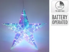 Светильник декоративный Звезда, 40 LED-ламп, 52x14x51 см, с функцией таймера, Koopman