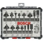 Набор фрез с хвостовиком 6 мм (15 шт), Bosch