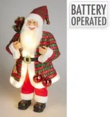 Декорация Санта с подсветкой, 30x20x60 см, Koopman