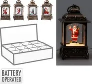 Декорация Фонарь с подсветкой, 7,5x7,5x13,5 см, в ассортименте, Koopman