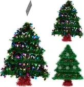 Декорация Ёлка, 36x28x1 см, в ассортименте, Koopman