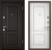 Дверь металлическая DELTA 10М ПВХ венге D15/ПВХ КТ белый D15 Торэкс Правое 2050x860