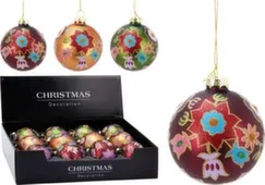 Ёлочное украшение Шар, стекло, диаметр 8 см, в ассортименте, Koopman