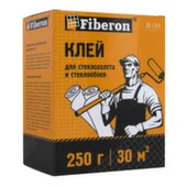 Клей сухой для стеклохолста и стеклообоев 250 гр, Fiberon