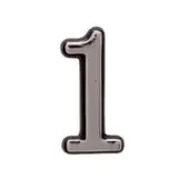 Цифра самоклеящаяся пластиковая 1 1