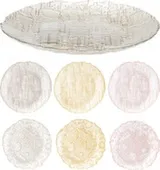 Тарелка, стекло, диаметр 21 см, в ассортименте, Koopman