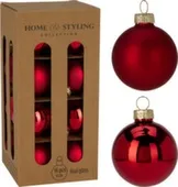 Ёлочное украшение Шар, красный, диаметр 6 см, набор 16 шт, в ассортименте, Koopman