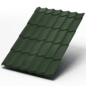 Металлочерепица зеленый матовый 1,55x1,19 м ( 0,45 мм ), Металлпрофиль