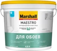 Краска водно-дисперсионная Marshall MAESTRO Интерьерная классика глубокоматовая BW 4,5 л