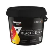 Краска интерьерная BlackDesign, глубокоматовая, высокоукрывистая, черная, 2,5 л, Farbitex Profi