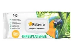 Салфетки влажные Универсальные с клапаном (100шт) Paterra