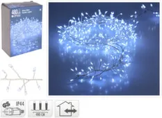 Гирлянда электрическая, белый, 480 led-лампы, адаптер IP44, 480 см, Koopman