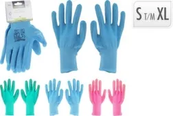 Перчатки для работы в саду женские, 4 размера: S, M, L, XL, цвета розовый, голубой, зеленый, Koopman