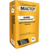 Клей Универсальный для керамической плитки 25 кг, Сибирский мастер