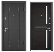 Дверь металлическая SUPER OMEGA 08 черный шелк RP3 860 ПВХ венге RS2Торэкс Правое 2050x860