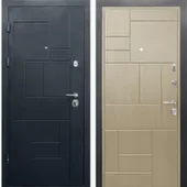 Дверь металлическая СОЛОМОН АВЕНЮ 880x2066 мм Е8924 светлая/черный муар Промет Правое 2066x880