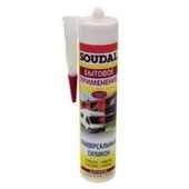 Силикон универсальный белый, 280 мл (+5°С- +30°С), SOUDAL