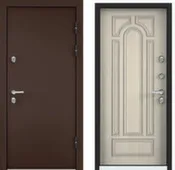 Дверь металлическая SNEGIR 60 MP 8019 коричневый 950 КT белый ТS7 Торэкс