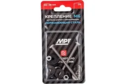 Крепление для бачка унитаза М6 с гайкой барашек Premium (нерж), MP