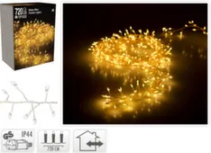 Гирлянда электрическая, теплый белый, 720 led-ламп, длина 720 см, работает от сети на напряжении 220-240 В, адаптер IP44, Koopman