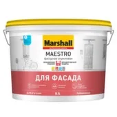 Краска акриловая Marshall MAESTRO фасадная BW, 9л