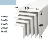 Угол ПВХ отделочный 15x15x2700 мм Голубой, Пластал