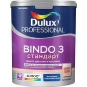 Краска акриловая для стен и потолков BINDO 3 глубокомат. BC 4,5л, Dulux