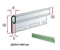 Планка финишная Альта Профиль 3660 мм фисташковая