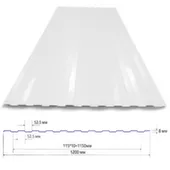 Профлист стеновой 6x1,2 С8 толщ. 0,40мм МеталлПрофиль