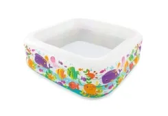 Детский надувной бассейн Sea Aquarium 159x159x50 см, 340 л, от 3 лет, Intex