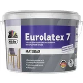 Краска водно-дисперсионная латексная Eurolatex 7, 2,5 л, Dufa