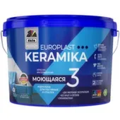 Краска интерьерная Premium EuroPlast Keramika 3, база 3, 9 л, Dufa