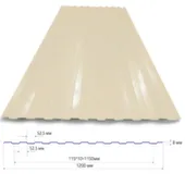 Профлист стеновой 6x1,2 С8 толщ. 0,40мм МеталлПрофиль