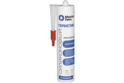 Герметик силиконовый нейтральный ProfiMaster, прозрачный, 290 мл, Masterteks