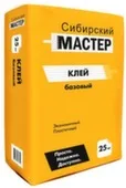 Клей Базовый для керамической плитки 25 кг, Сибирский мастер