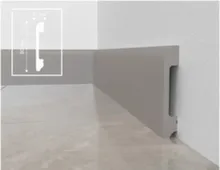 Плинтус 80x13x2000мм UHD Polymer, Solid Кашемир