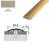 Порог одноуровневый 31,2 мм со скрытым крепежем, Лука Дуб беленый 087 1800