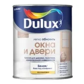 Краска акриловая Dulux Окна и Двери полуматовая белая BW 0,75л