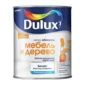 Краска акриловая Dulux Мебель и Дерево матовая белая BC 0,75л