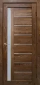 Дверь межкомнатная FORET LIGHT Вертикаль остек. Дубрава Дуб шоколадный 600