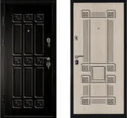 Дверь металлическая СЕНАТОР-S винорит/беленый дуб Промет Левое 2060x880