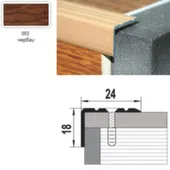 Порог на ступени 24x18x900 мм,мербау, Лука Мербау 093 900