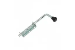 Задвижка врезная ЗД-10, 105x40 мм, круглый ригель D14 мм, L247 мм, цинк, 1 шт, Tech-Krep