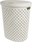 Корзина для белья Rattan 42л мм молочный туман, Plast Team