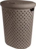 Корзина для белья Rattan 42л шоколадный мокко, Plast Team