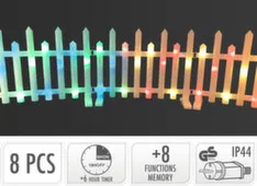 Светильник электрический Забор, 192 led-лампы, адаптер IP44, с контроллером и таймером, 35,6x1x24,4 см, Koopman