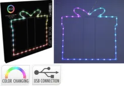 Светильник Подарок, 40 led-ламп, работает от USB, с контроллером, 42x0,6x45 см, Koopman