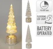 Декорация Ёлочка с подсветкой, 9x36 см, с функцией таймера, в ассортименте, Koopman