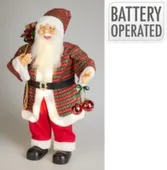 Декорация Санта с подсветкой LED, 40x26x80 см, Koopman