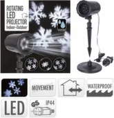 Светильник-проектор, дизайн Cнежинка, 4 LED-лампы, работает на напряжении 220-240 В, IP44, Koopman